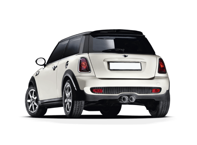 White Mini Cooper